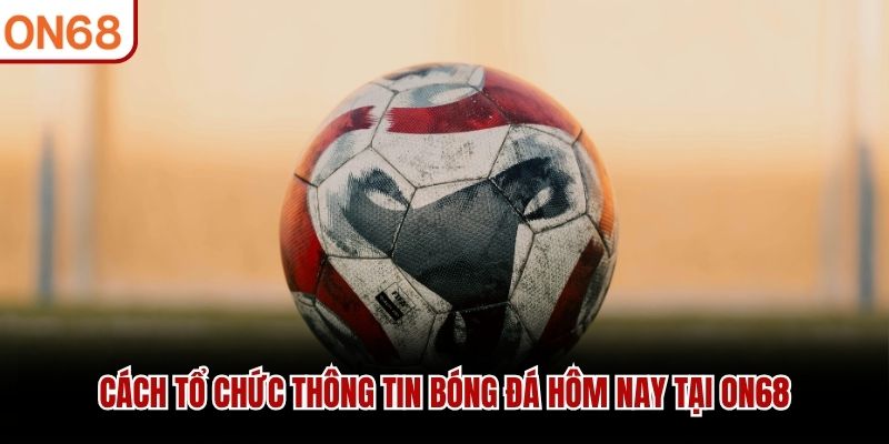 Cách tổ chức thông tin bóng đá hôm nay tại ON68
